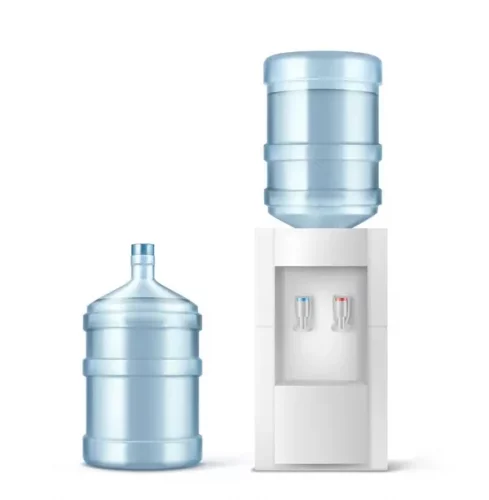 Dispensador de agua con garrafa de gran capacidad para consumo diario en casa o en la oficina 